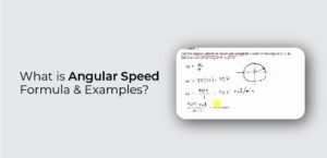 Angular Speed Formula