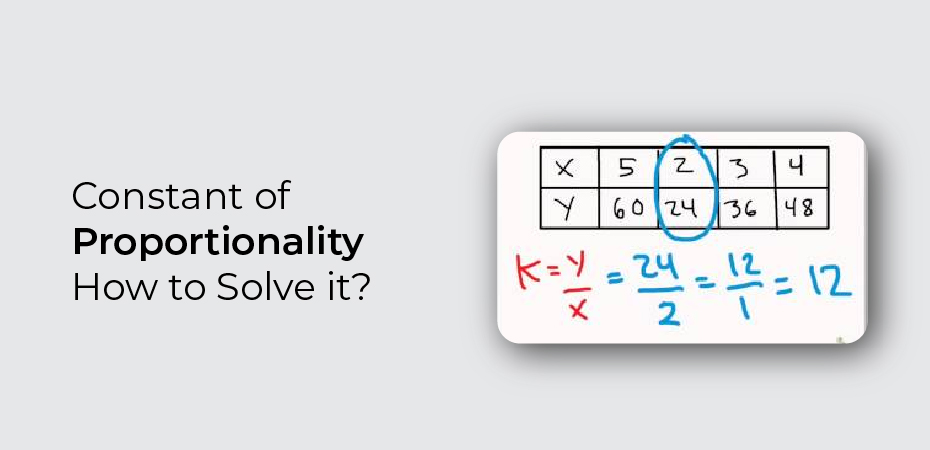 Constant Of Proportionality How To Solve It 