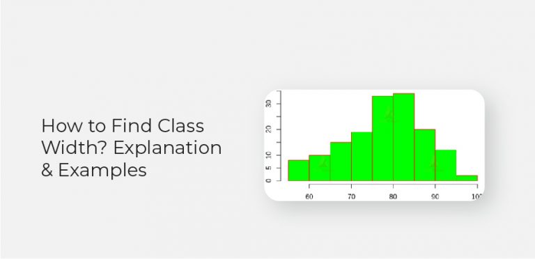 How To Find Class Width Explanation Examples