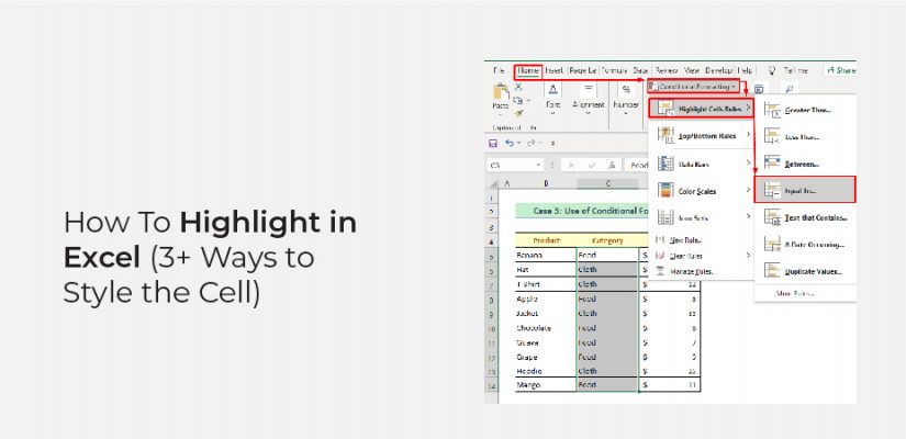 how-to-highlight-in-excel-3-ways-to-style-the-cell