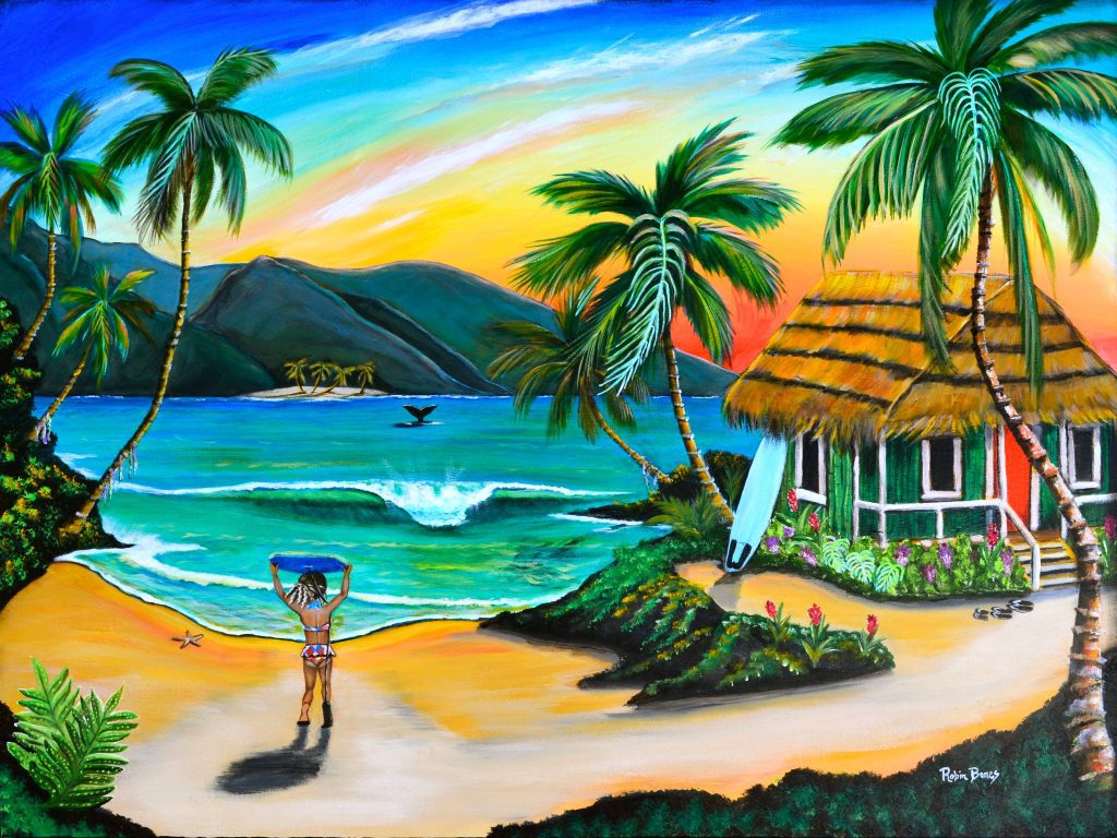 Discover Hawaiian Art That Evokes Tropical Flowers, Tranquil Beaches and the Sound of the Ukulele